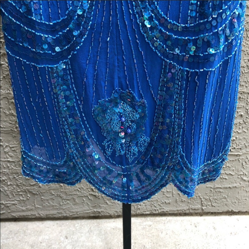 🥶Vintage Beaded & Sequin Lillie Rubin Dress (S) - Picture 12 of 16
